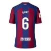 Maillot de Supporter FC Barcelone Gavi 6 Domicile 2023-24 Pour Homme